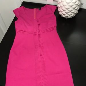 Ann Taylor Pink Cap Sleeved Dress